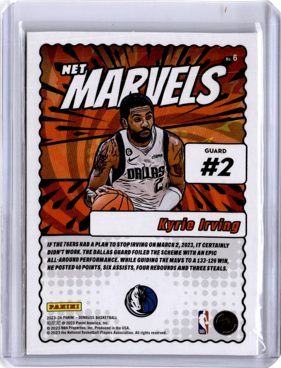 2023-24 Donruss #6 Kyrie Irving Net Marvels