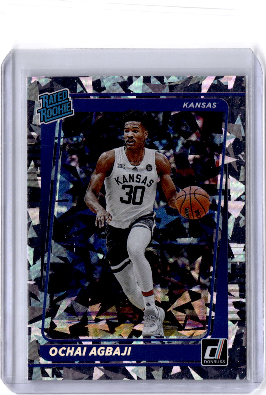 2022 Chronicles Draft Picks Ochai Agbaji Donruss Rated Rookies Cracked Ice #/7
