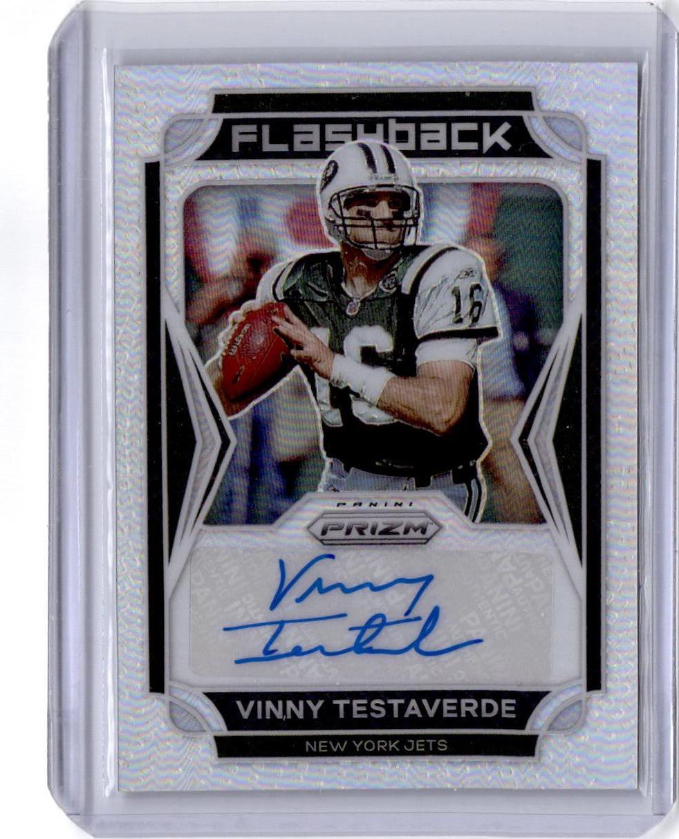 2021 Panini Prizm #FA-VT Vinny Testaverde Flashback Autographs #/99