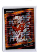 2025 Panini Prizm Draft Picks #23 Dylan Raiola Hype Orange Pulsar #/75