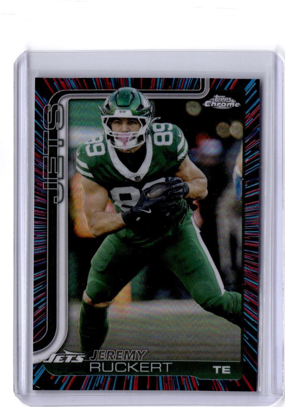 2025 Topps Chrome #239 Jeremy Ruckert Neon Pulse Refractor
