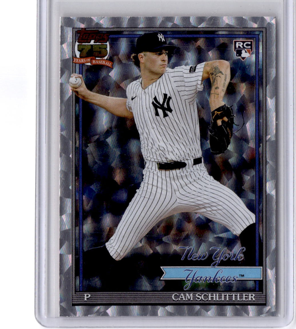 2026 Topps Cam Schlittler 1991 Topps Baseball 35th Anniversary Crackle Foil