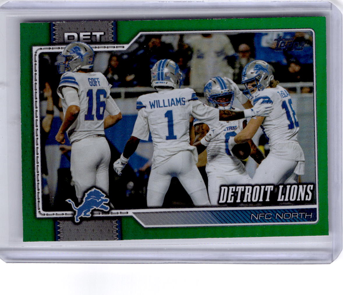 2026 Topps Flagship #273 Detroit Lions Green Foil /99