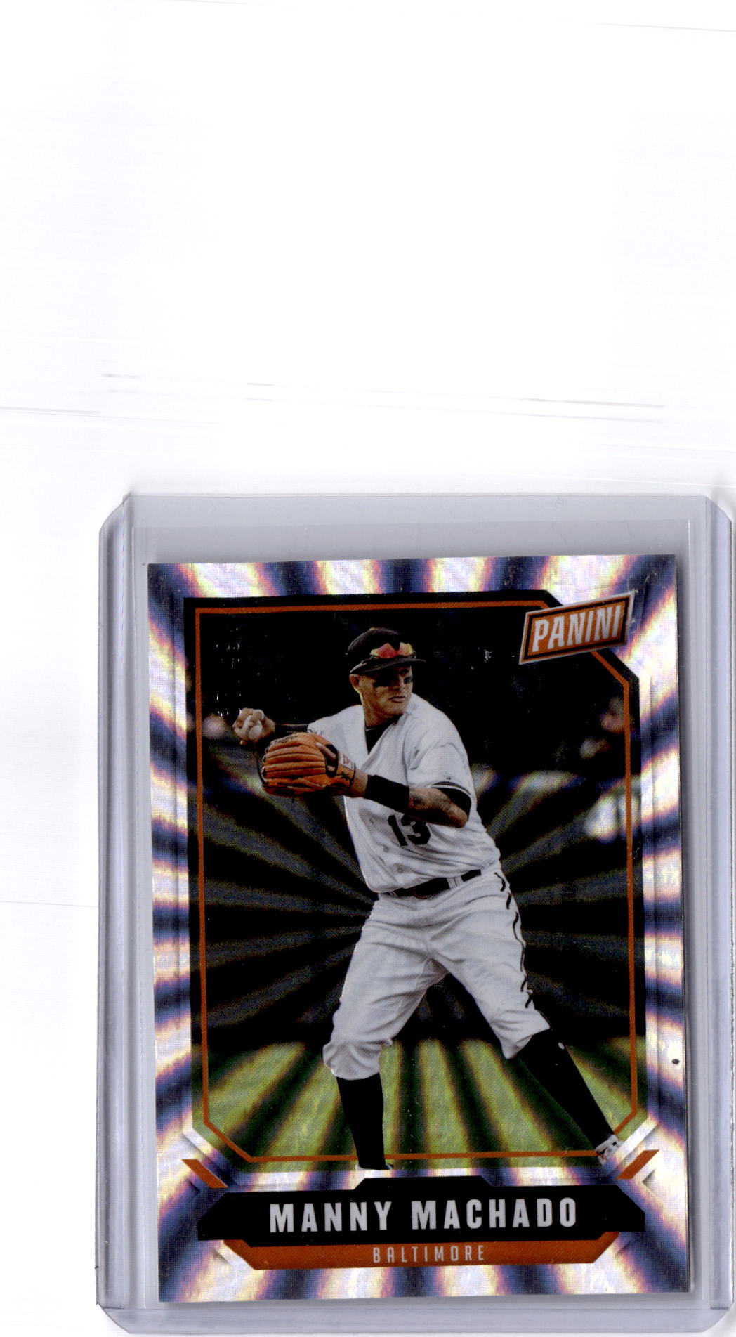 2018 Panini National Sports  #64 Manny Machado Rainbow Spokes #/49