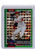 2026 Topps Chrome #160 Andrew Painter Green Geometric Refractors #/99