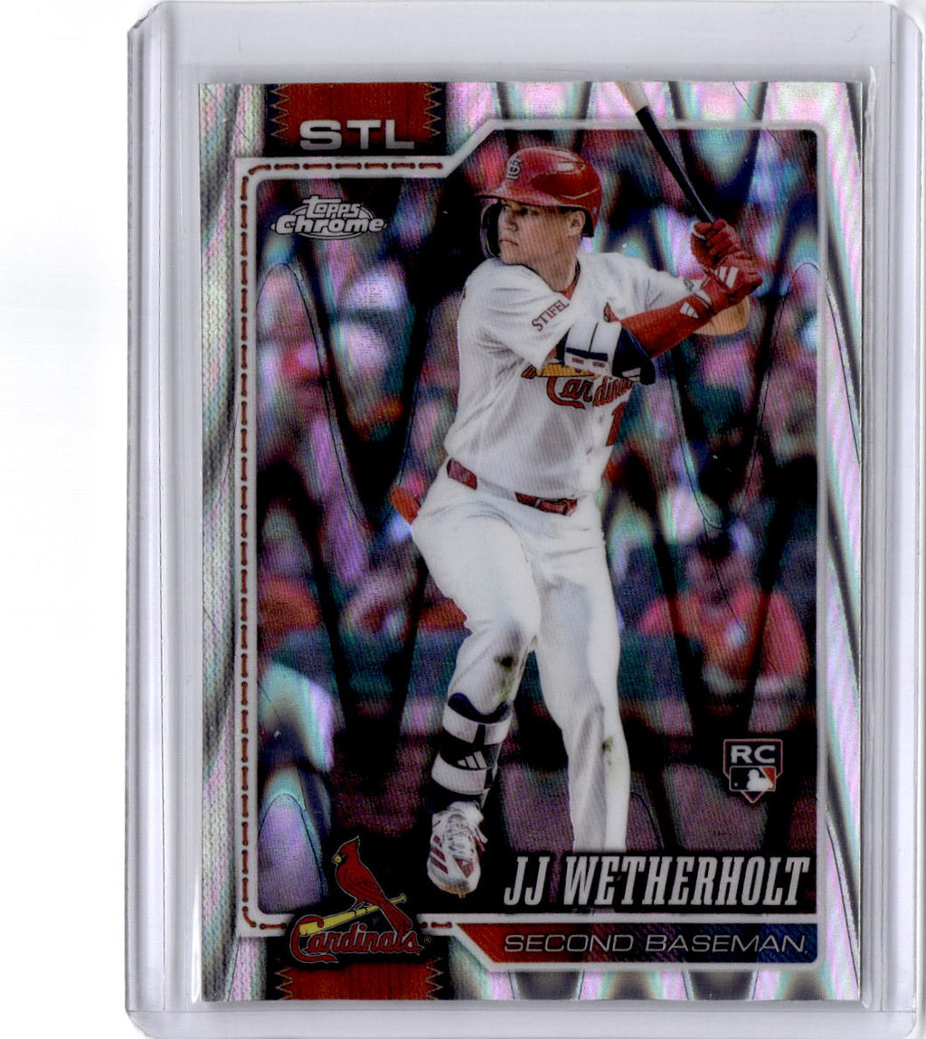 2026 Topps Chrome #119 JJ Wetherholt Wave Refractors