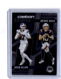 2025 Panini Mosaic #CCO-14 Drake Maye / Josh Allen Carbon Copy