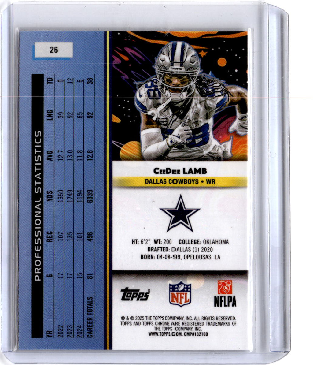 2025 Topps Chrome Cosmic #26 CeeDee Lamb