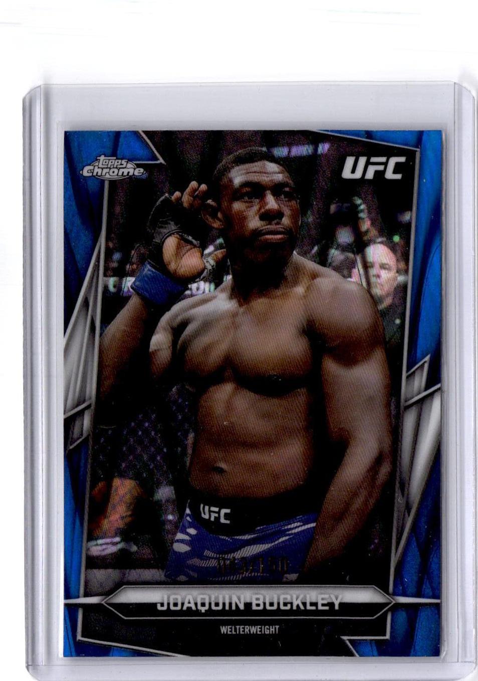 2026 Topps Chrome UFC #56 Joaquin Buckley Blue RayWave Refractor