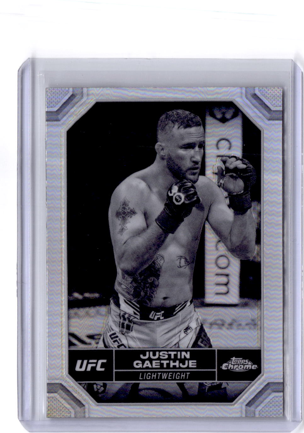2024 Topps Chrome UFC #104 Justin Gaethje Negative