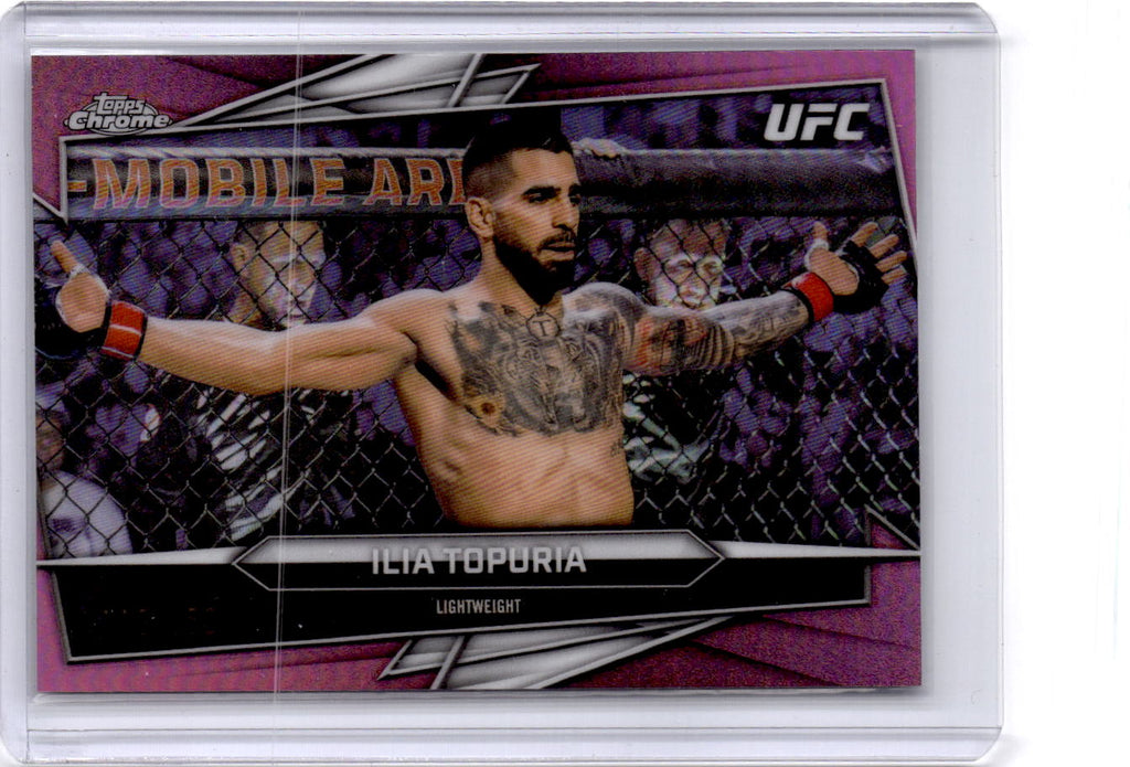 2026 Topps Chrome UFC #1 Ilia Topuria Pink Refractor