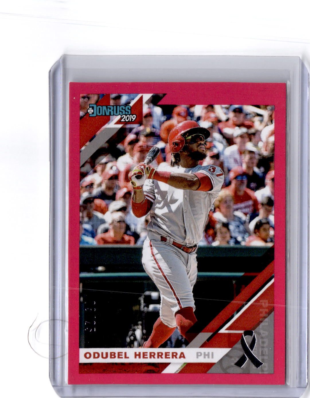2019 Donruss #79 Odubel Herrera Mother's Day Ribbon #/25