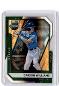 2021 Panini Elite Extra Edition #28 Carson Williams Status Green Die Cut #/19