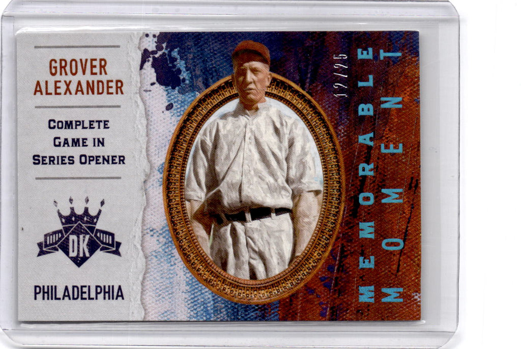 2017 Panini Diamond Kings Grover Cleveland Alexander Moment Holo Blue #/25
