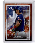 2021 Bowman Platinum #PE-22 Josh Jung Precious Elements Orange #/25