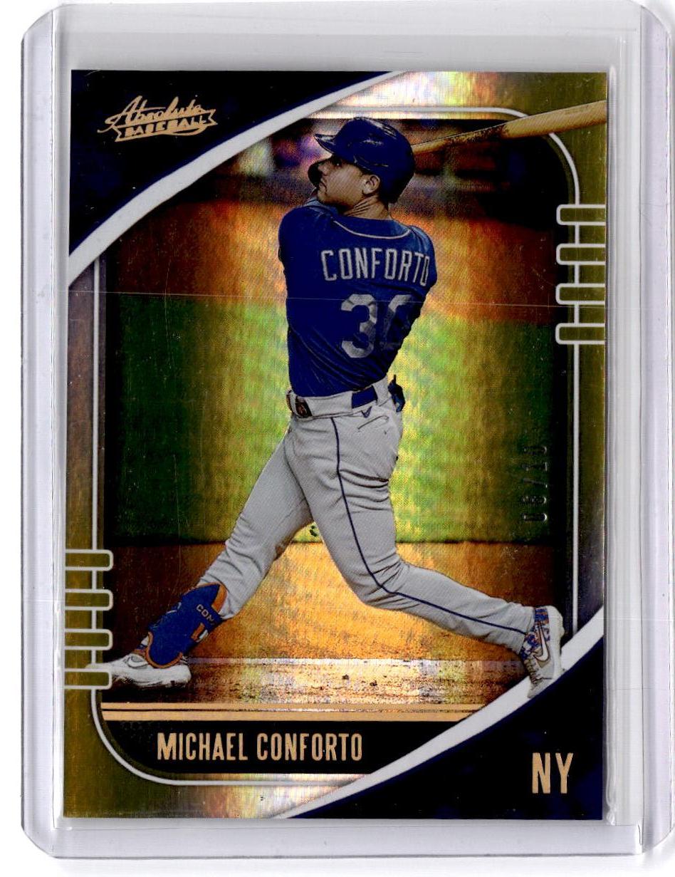 2021 Panini Absolute #65 Michael Conforto Retail Holo Gold #/10