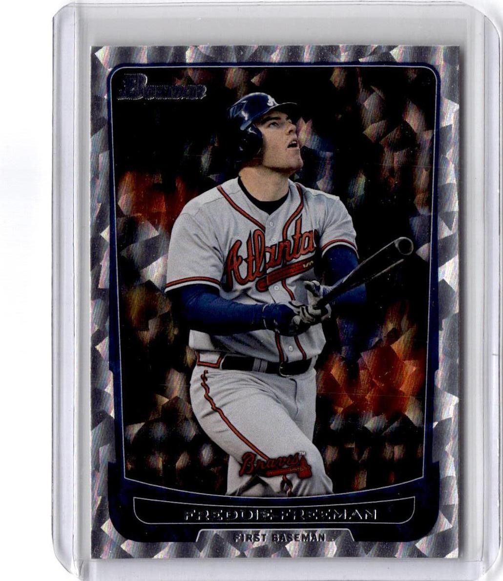 2012 Bowman #168 Freddie Freeman Silver Ice