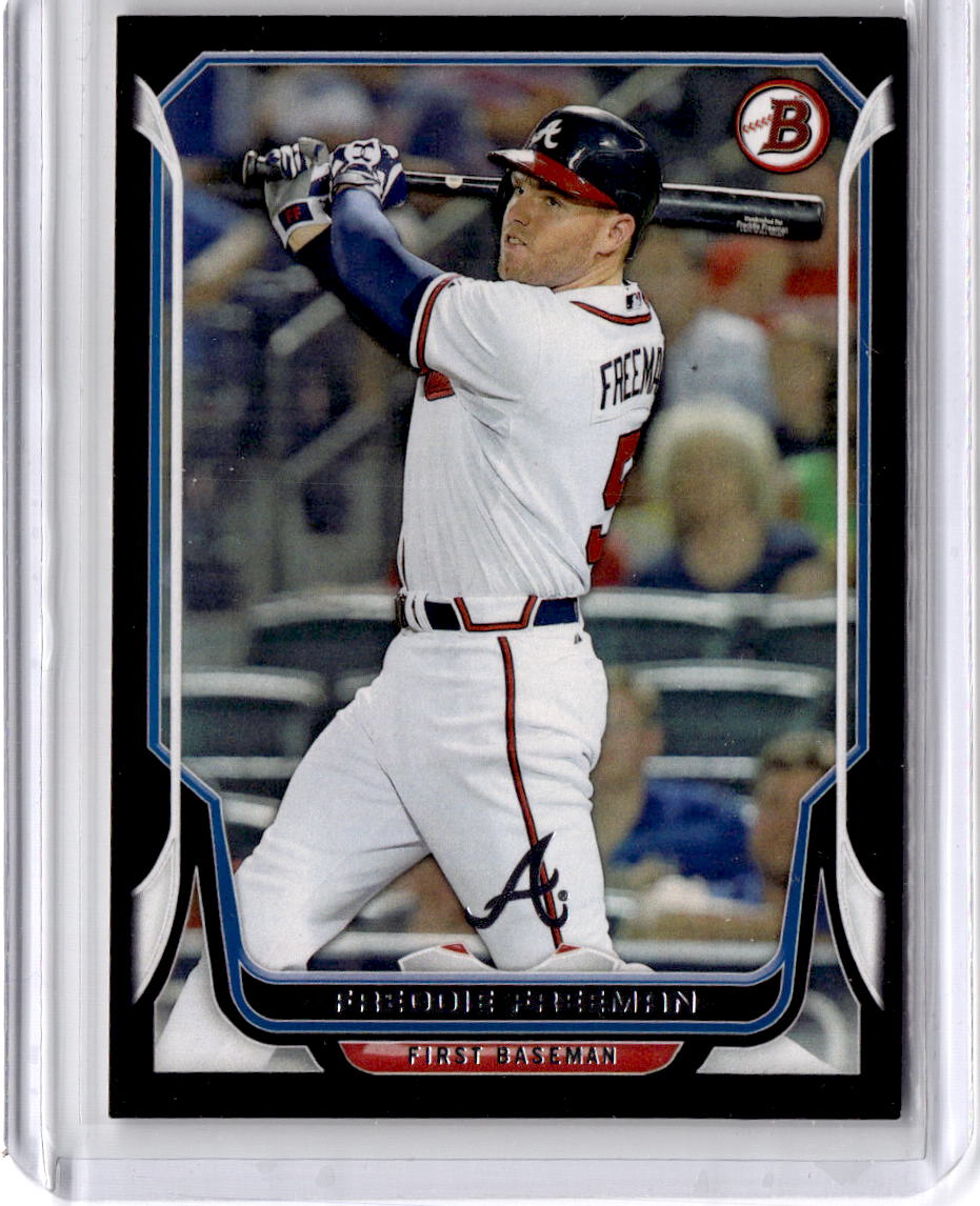 2014 Bowman #153 Freddie Freeman Black #/25