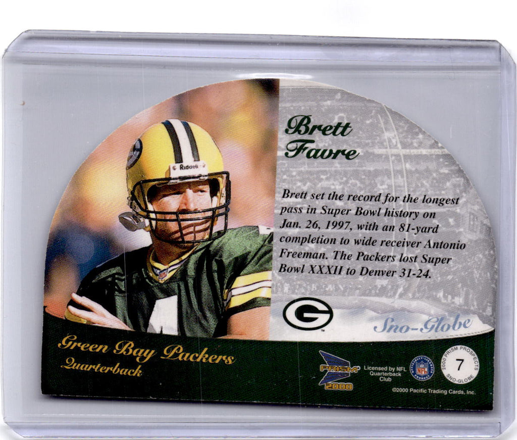 2000 Pacific Prism Prospects #7 Brett Favre Sno-Globe Die Cuts