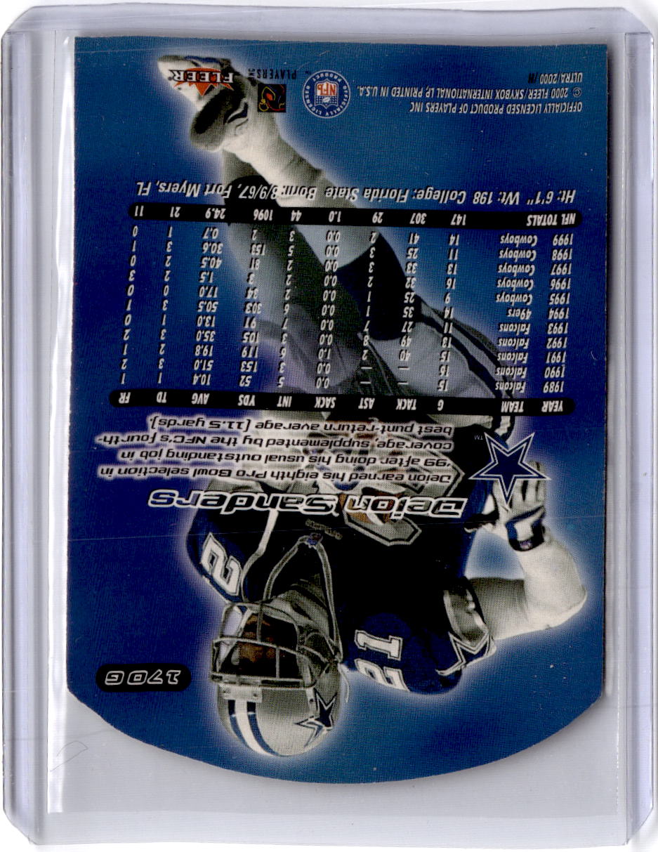 2000 Ultra #170G Deion Sanders Gold Medallion