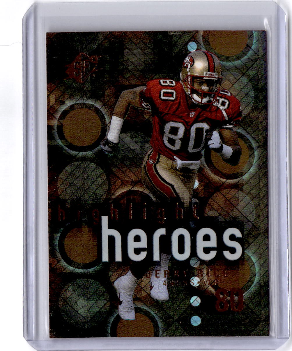 2000 SPx #HH7 Jerry Rice Highlight Heroes