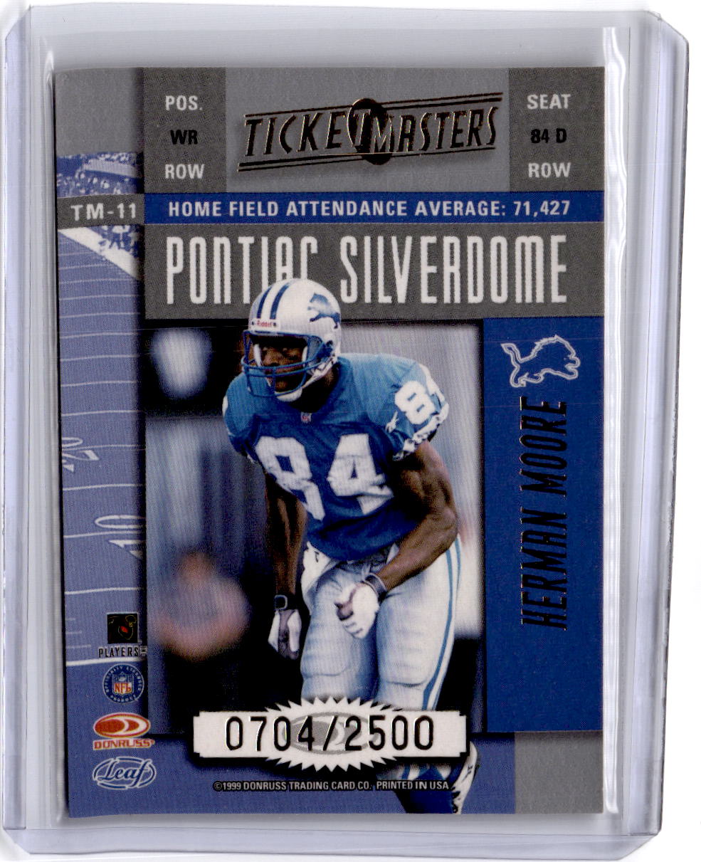 1999 Leaf Rookies & Stars Charlie Batch / Herman Moore Ticket Masters #/2500
