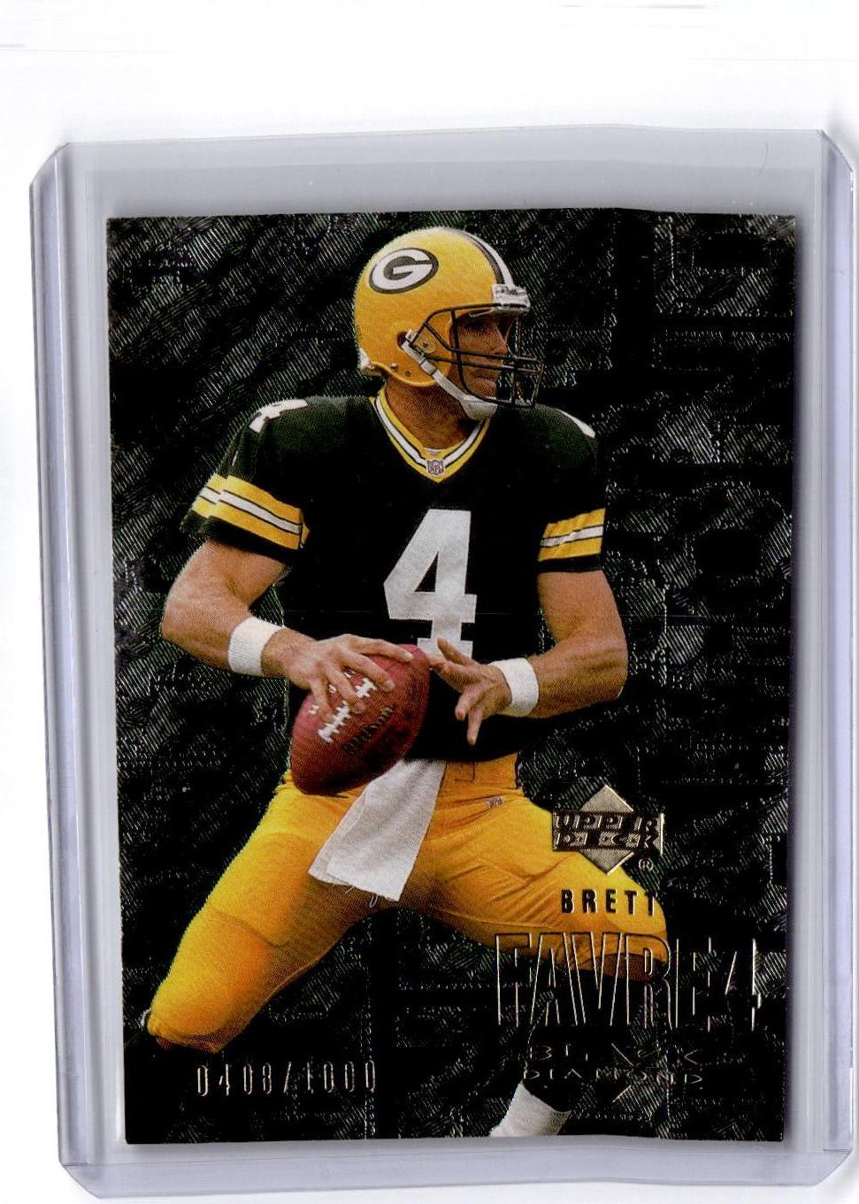 2000 Upper Deck Black Diamond #43 Brett Favre Gold #/1000
