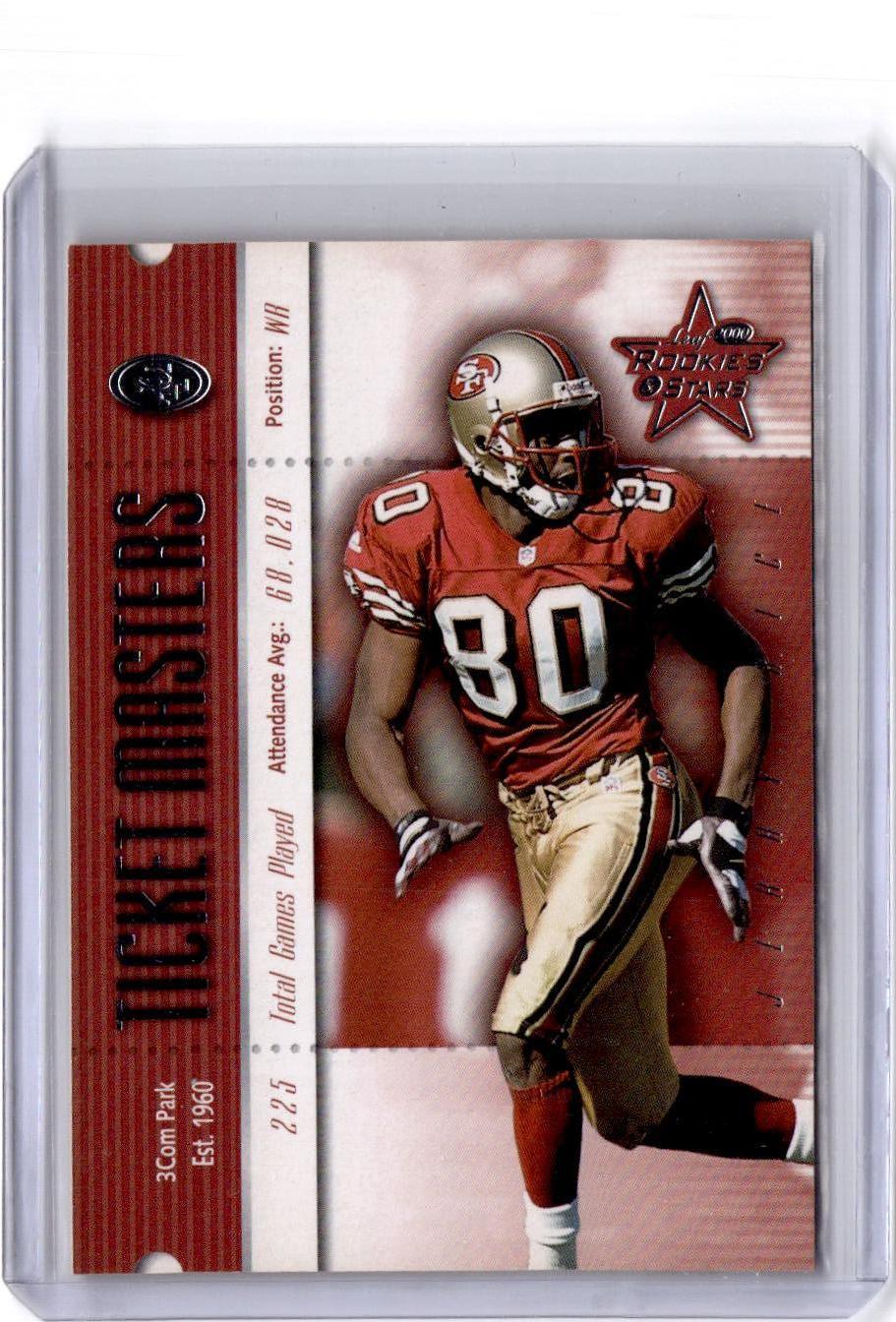 2000 Leaf Rookies & Stars #TM25 Jerry Rice / Terrell Owens Ticket Masters #/2000