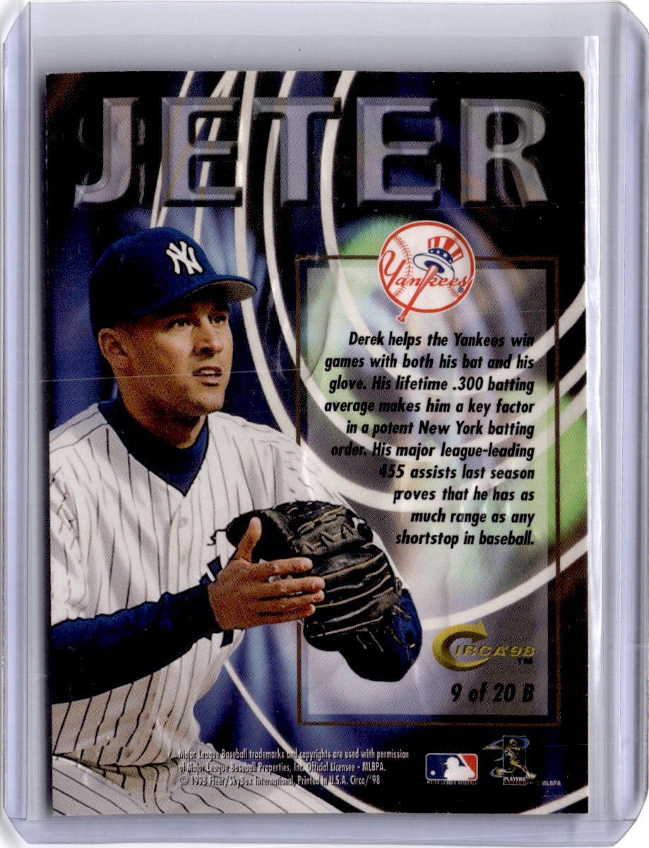 1998 Circa Thunder #9B Derek Jeter Boss