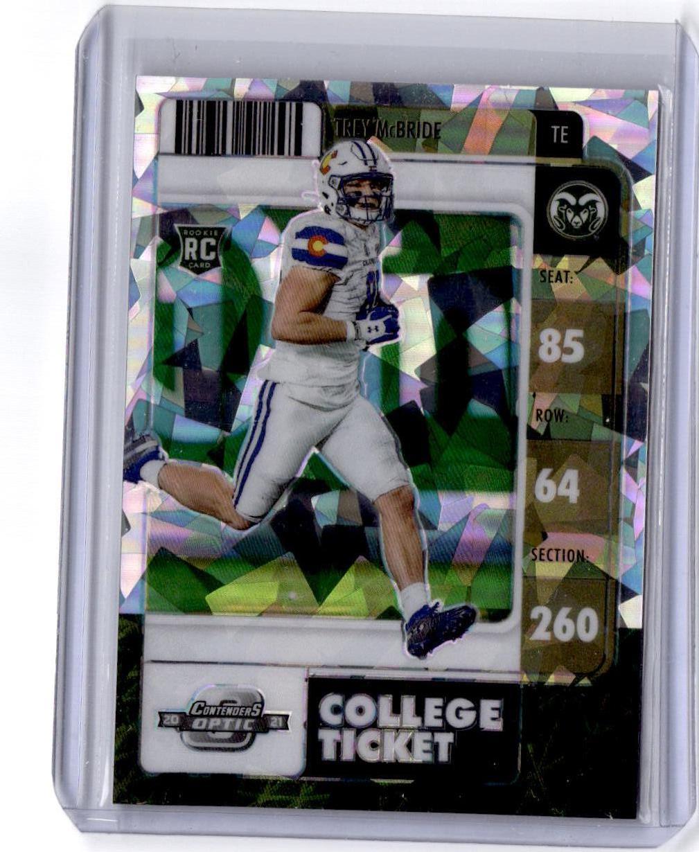 2022 Panini Draft Picks Trey McBride Contenders Optic Cracked Ice #/11