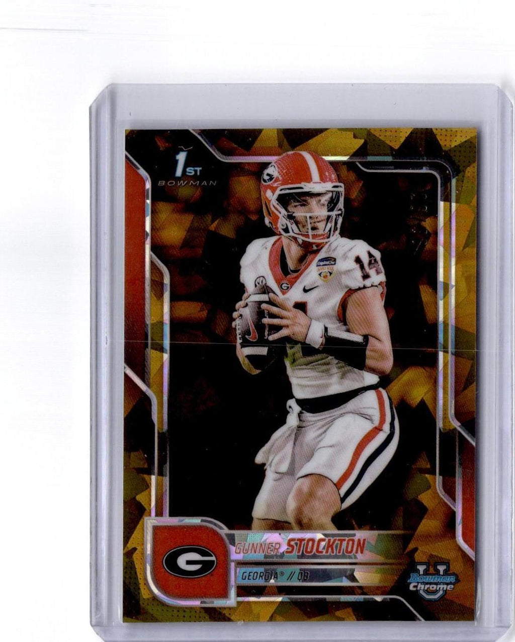 2025 Bowman University Chrome #131 Gunner Stockton Gold Refractor #/50