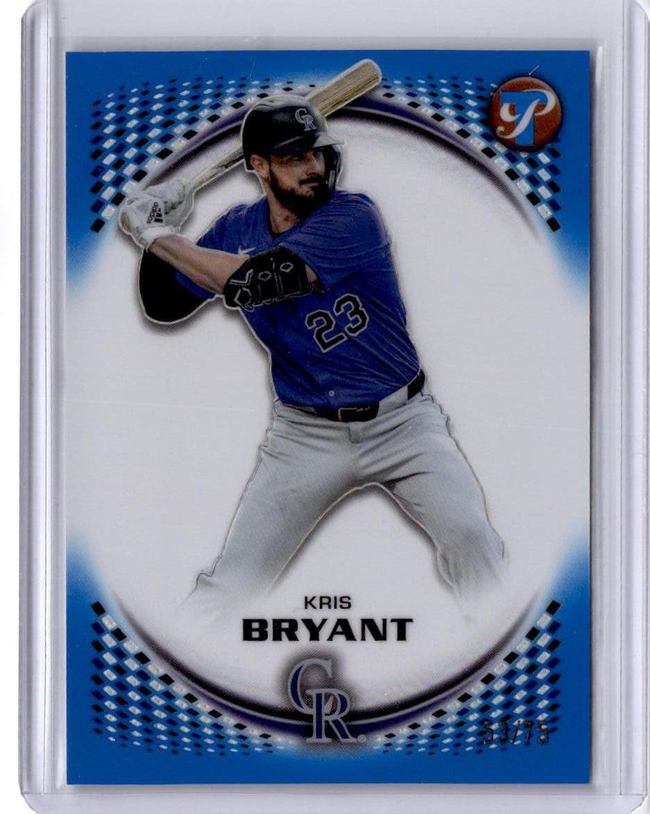 2026 Topps Pristine #125 Kris Bryant Blue Refractor #/75