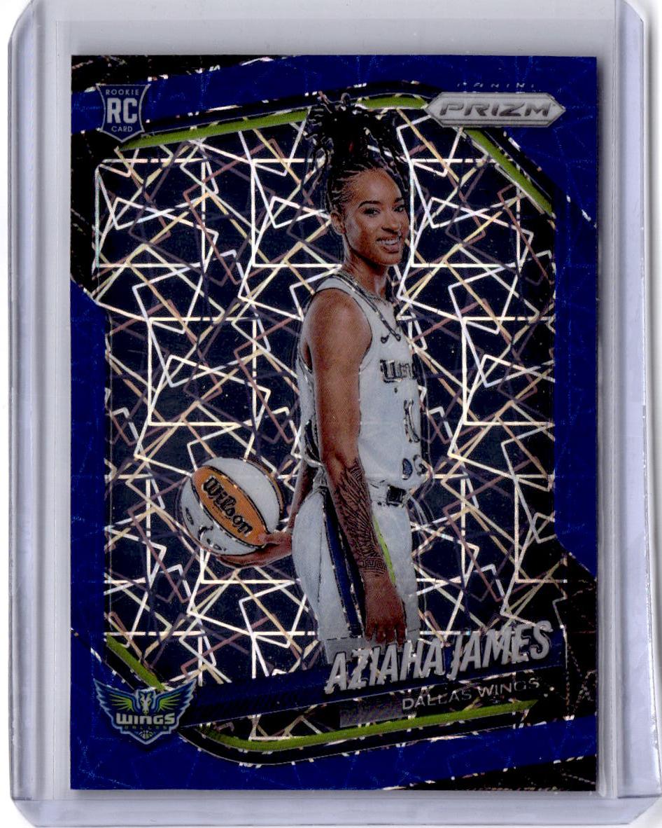 2025 Panini Prizm WNBA #141 Aziaha James Blue Velocity Prizms
