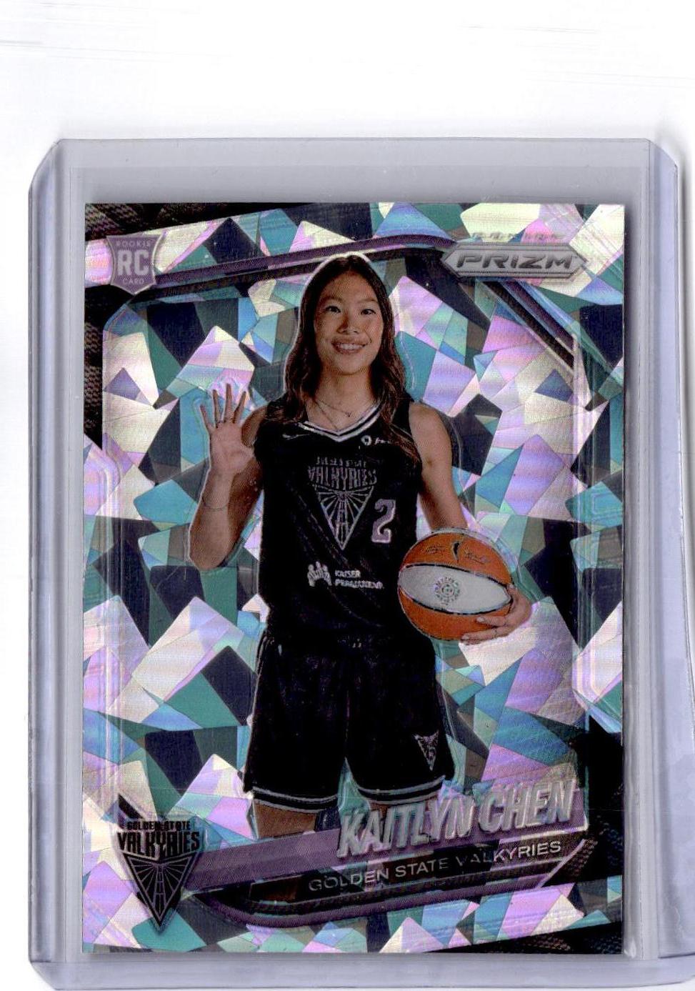 2025 Panini Prizm WNBA #143 Kaitlyn Chen Ice Prizms