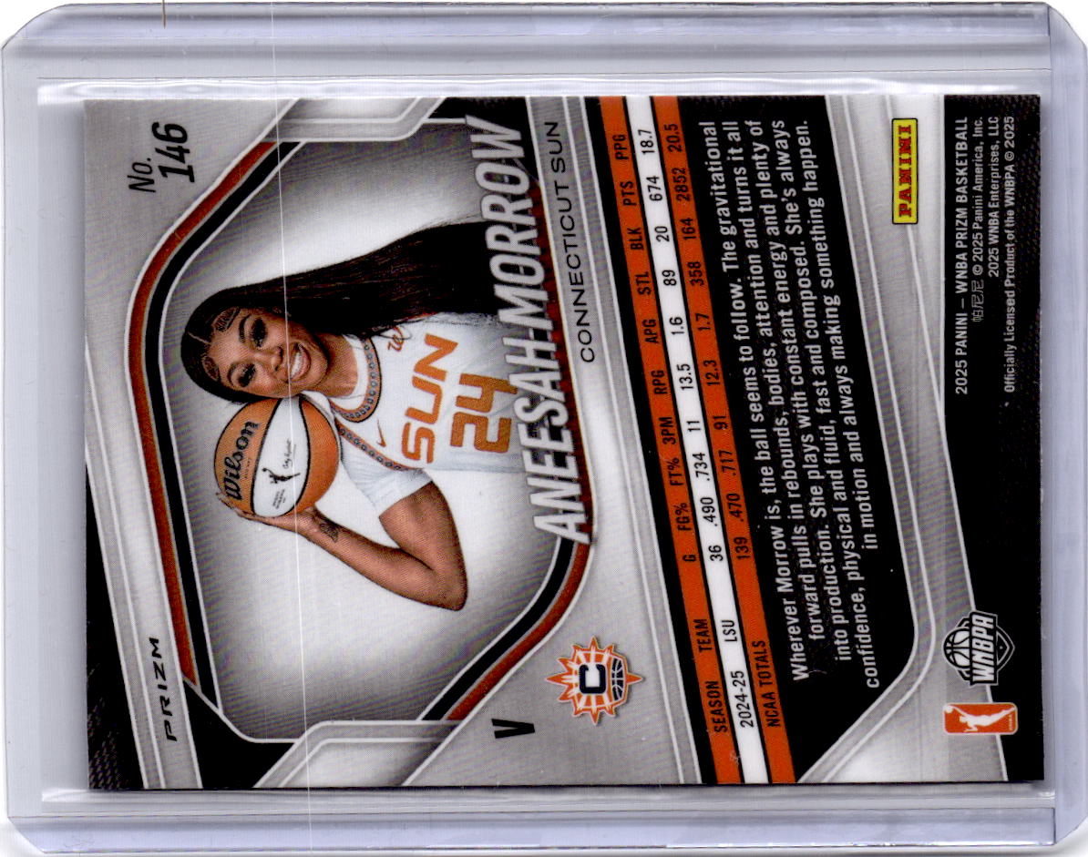 2025 Panini Prizm WNBA #146 Aneesah Morrow Blue Velocity Prizms