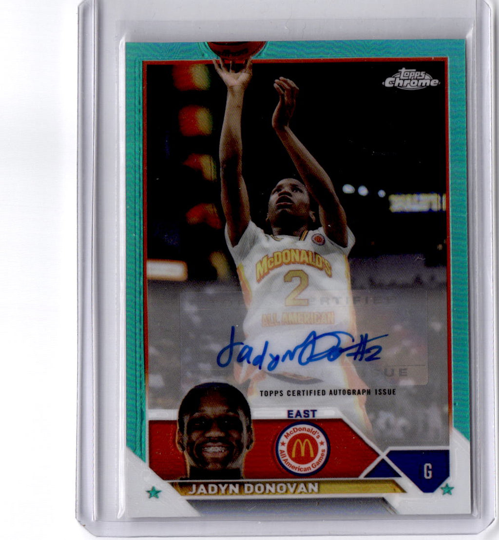 2023 Topps Chrome McDonald's All American Jadyn Donovan Autographs aqua/99