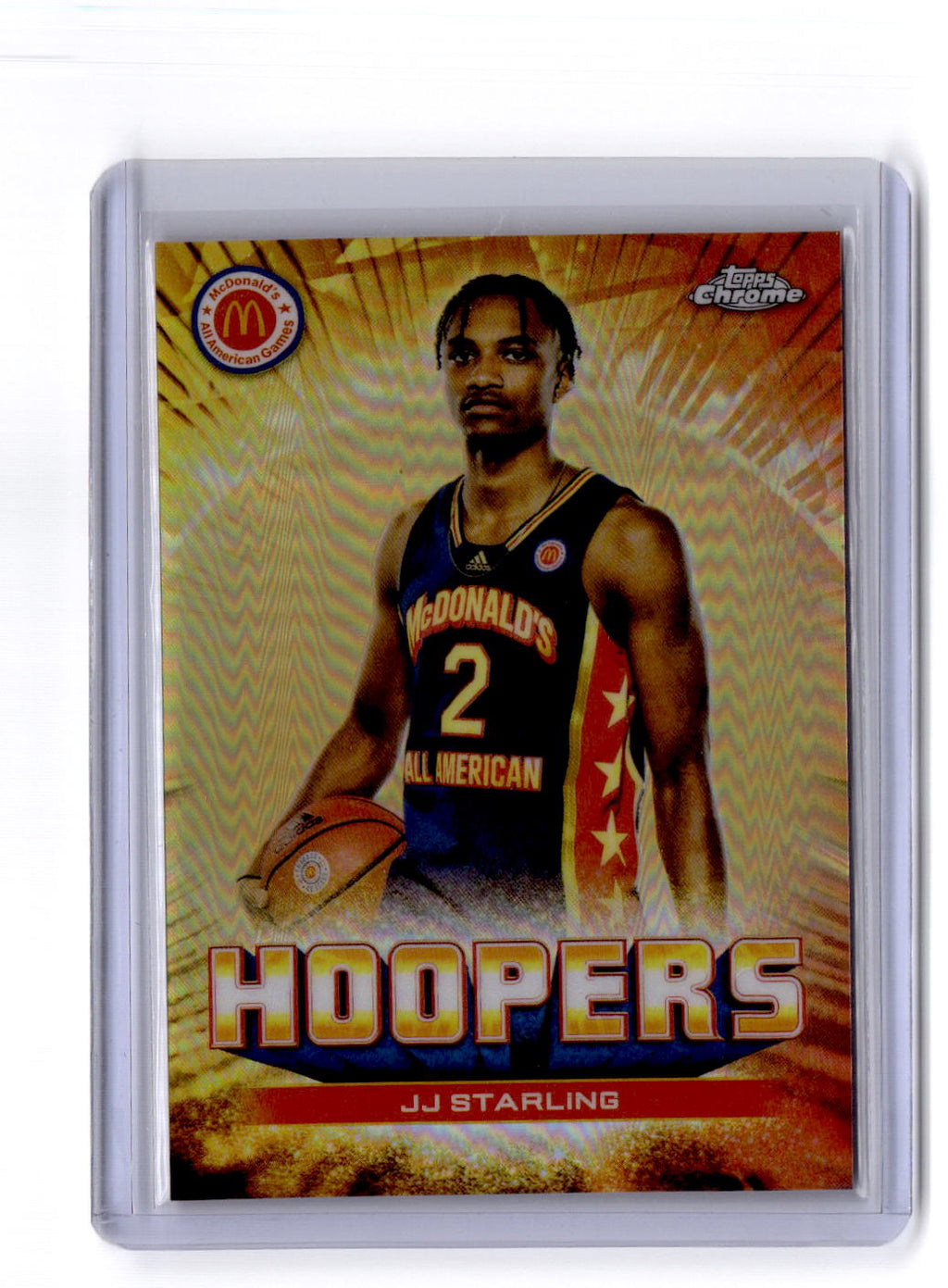 2022 Topps Chrome McDonald's All American #HS-7 JJ Starling Hoopers Gold #/50