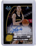 2024-25 Bowman University Chrome Syla Swords Prospects Autographs Black wave