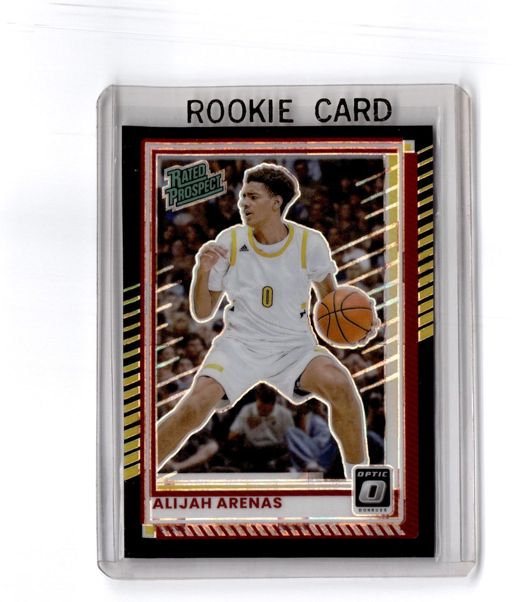 2025-26 Donruss #58 Alijah Arenas Optic Black Pandora #/15