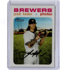 2020 Topps Heritage #THC-87 Josh Hader Chrome Exclusives White Refractor #/71
