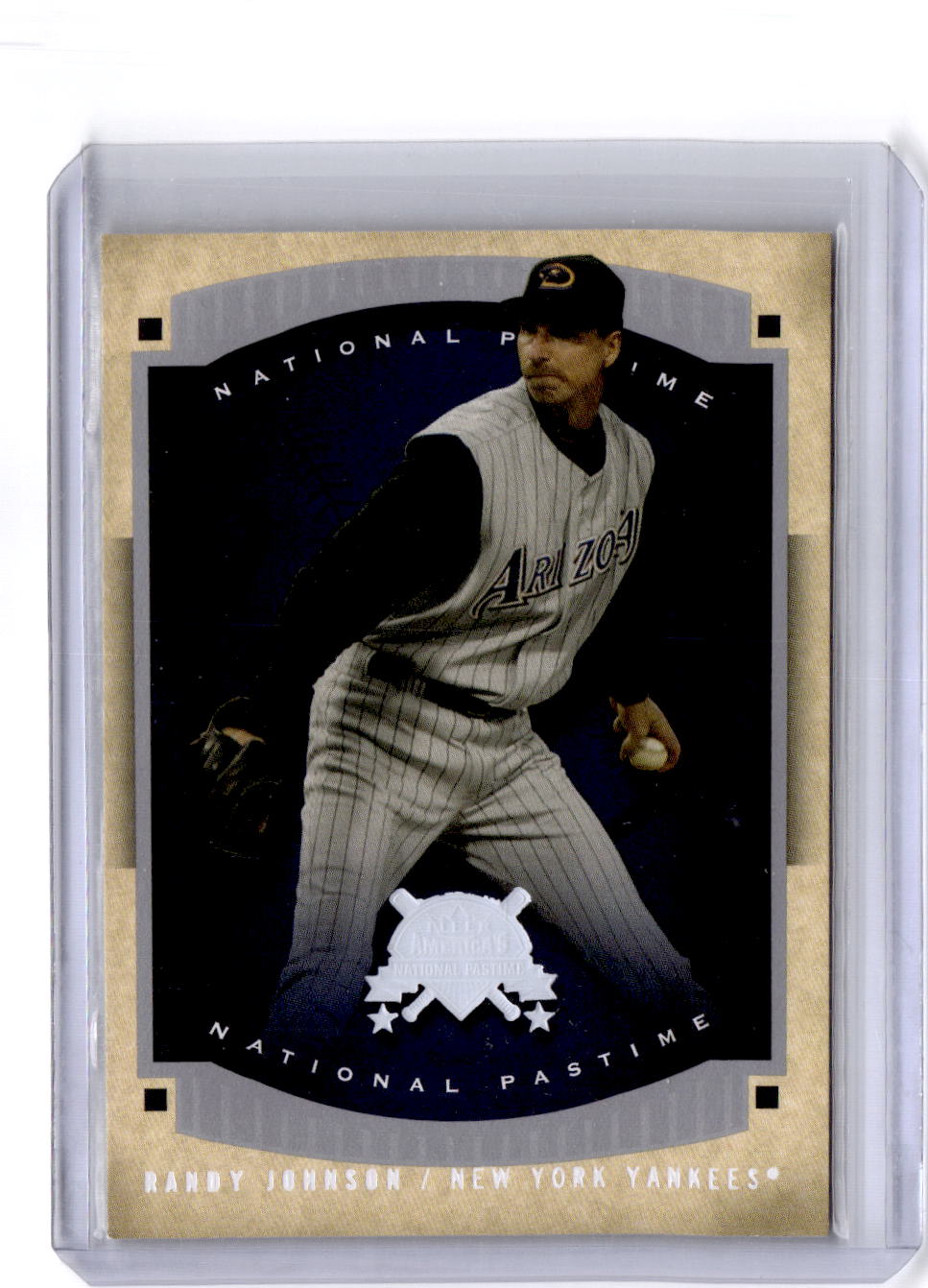 2005 Fleer National Pastime #17 Randy Johnson White Foil #/51