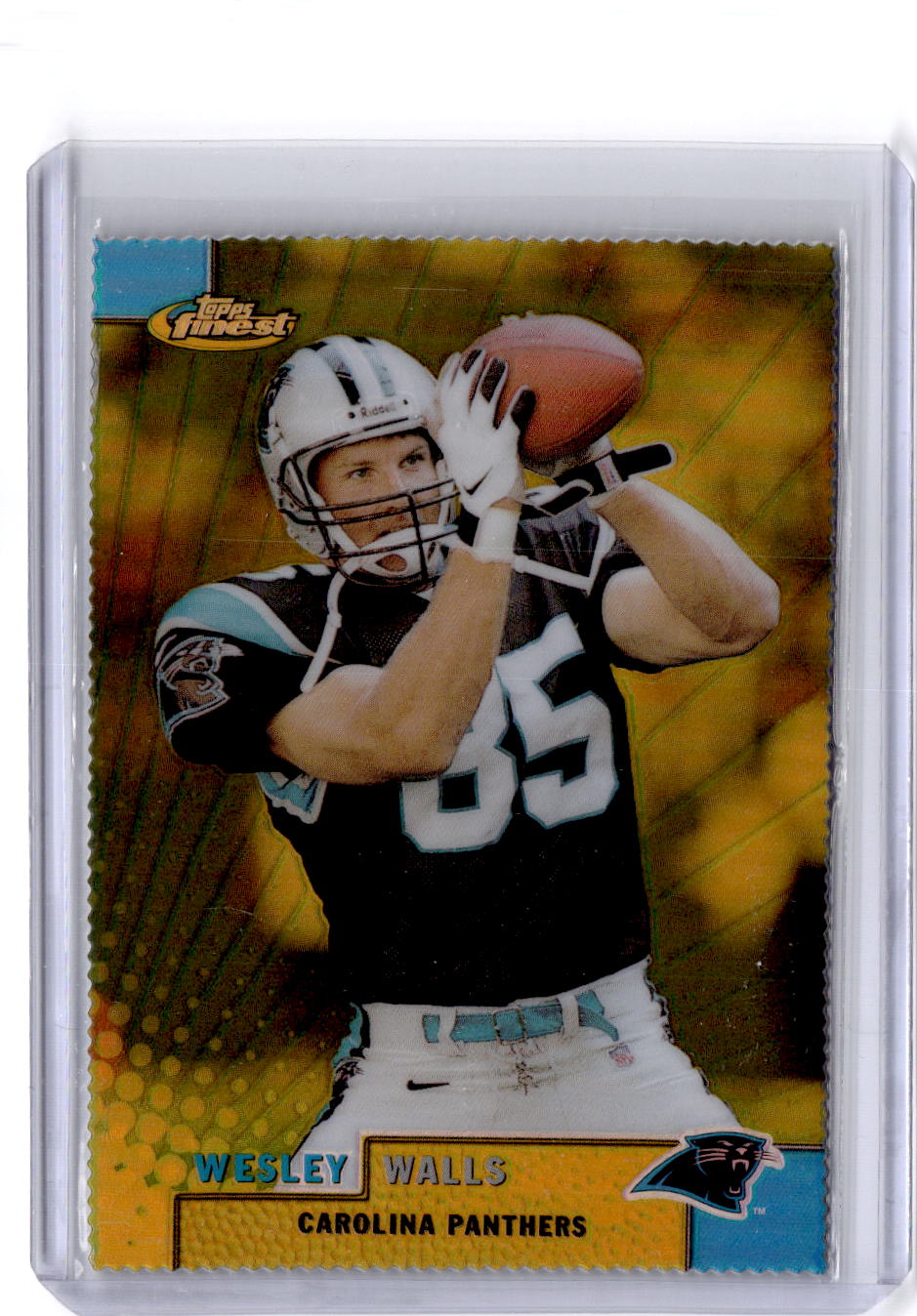 1999 Finest #74 Wesley Walls Gold Refractors #/100