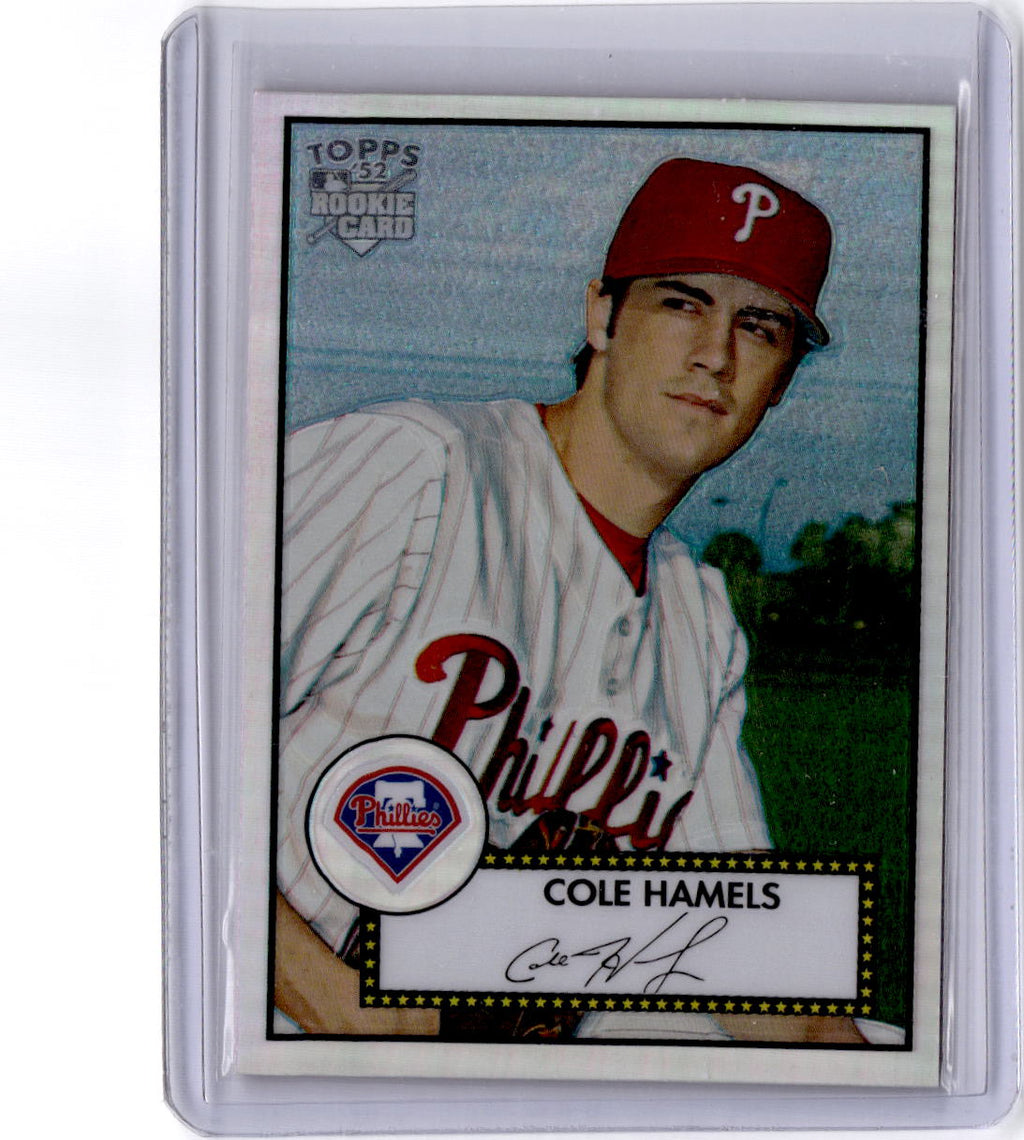 2006 Topps '52 Rookies #TCRC57 Cole Hamels Chrome Refractors : #/552