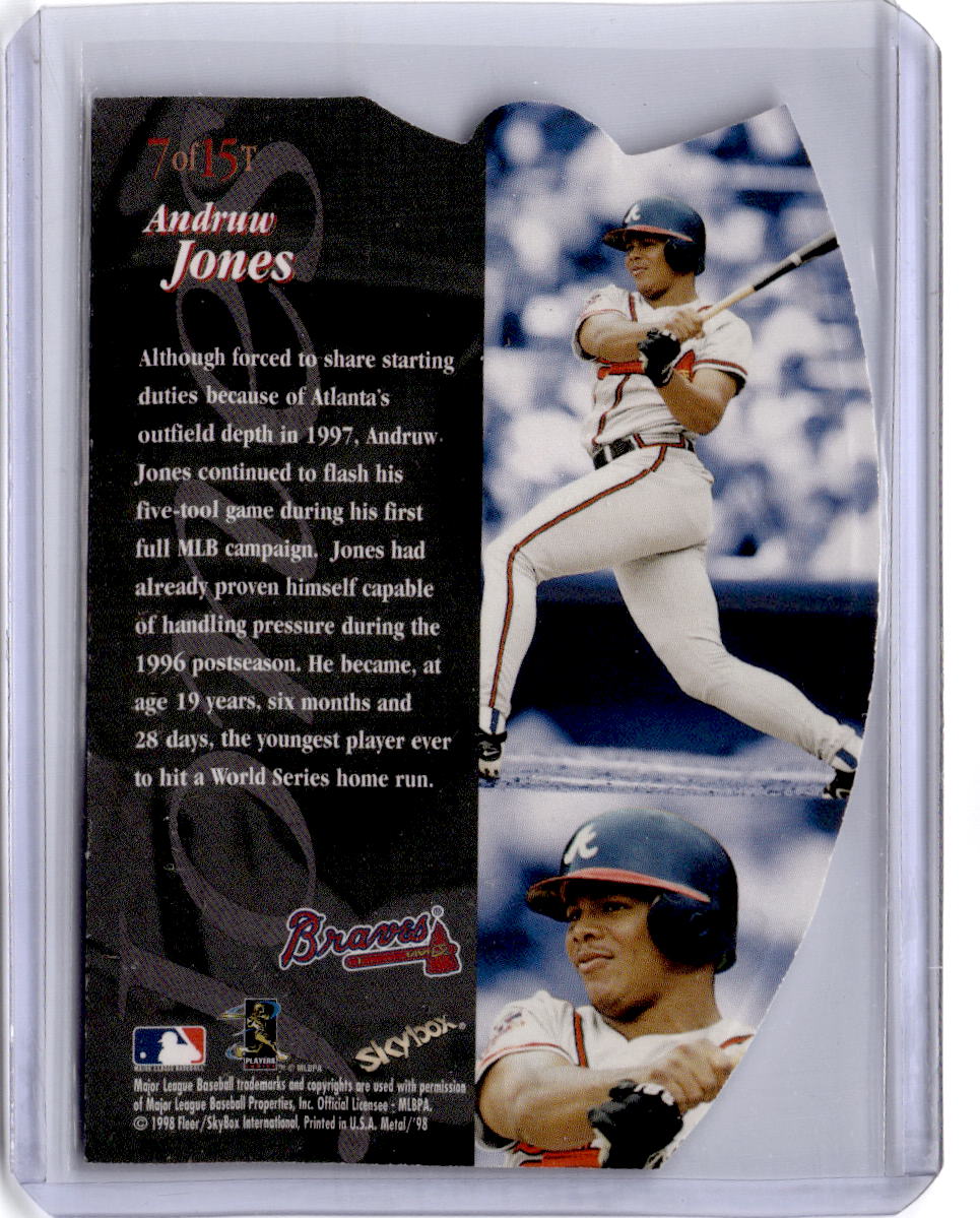1998 Metal Universe #7 T Andruw Jones Titanium