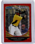 2013 Bowman #BCP79 Gregory Polanco Chrome Prospects Red Wave Refractors #/25