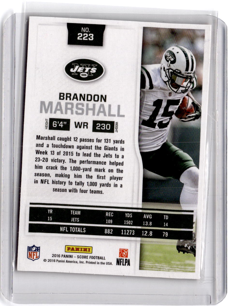 2016 Score #223 Brandon Marshall First Down #/10