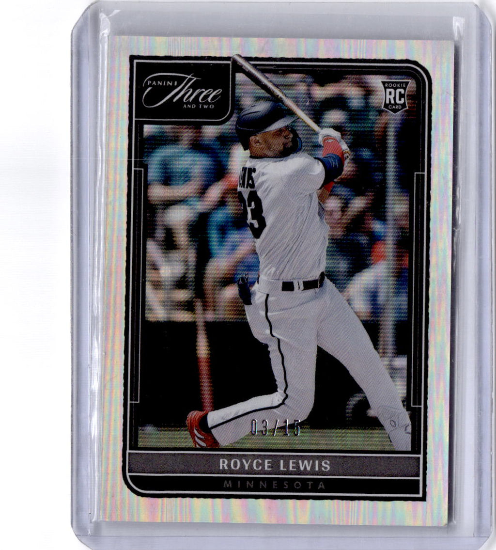 2022 Panini Three and Two #150 Royce Lewis Holo Silver #/15
