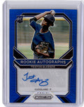 2021 Panini Prizm #RA-TM Triston McKenzie Rookie Autographs Blue Prizm #/125