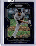 2022 Panini Prizm #20 Gerrit Cole Navy Blue Kaleidoscope Prizm #/35