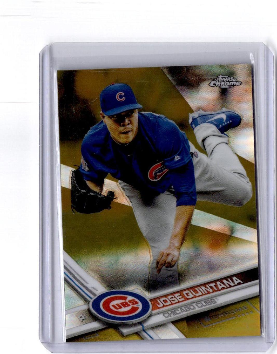 2017 Topps Chrome Update #HMT46 Jose Quintana Gold Refractor #/50